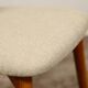 Modern chair Scandinavian design light wood natural Lin fabric mid century modern design