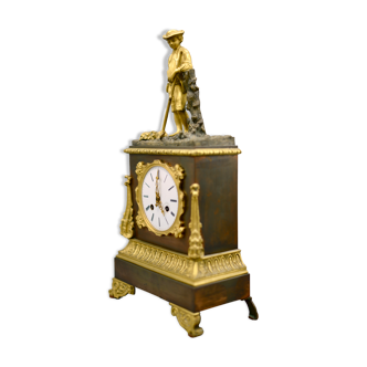 Pendulum terminal "Little Reaper" gilded bronze, mid-nineteenth