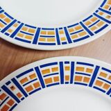 Set of 4 flat plates Badonviller, Robinson