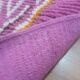 Tapis coureur en laine rose - tapis berbère tissé à la main du Maroc - 315 x 73 cm