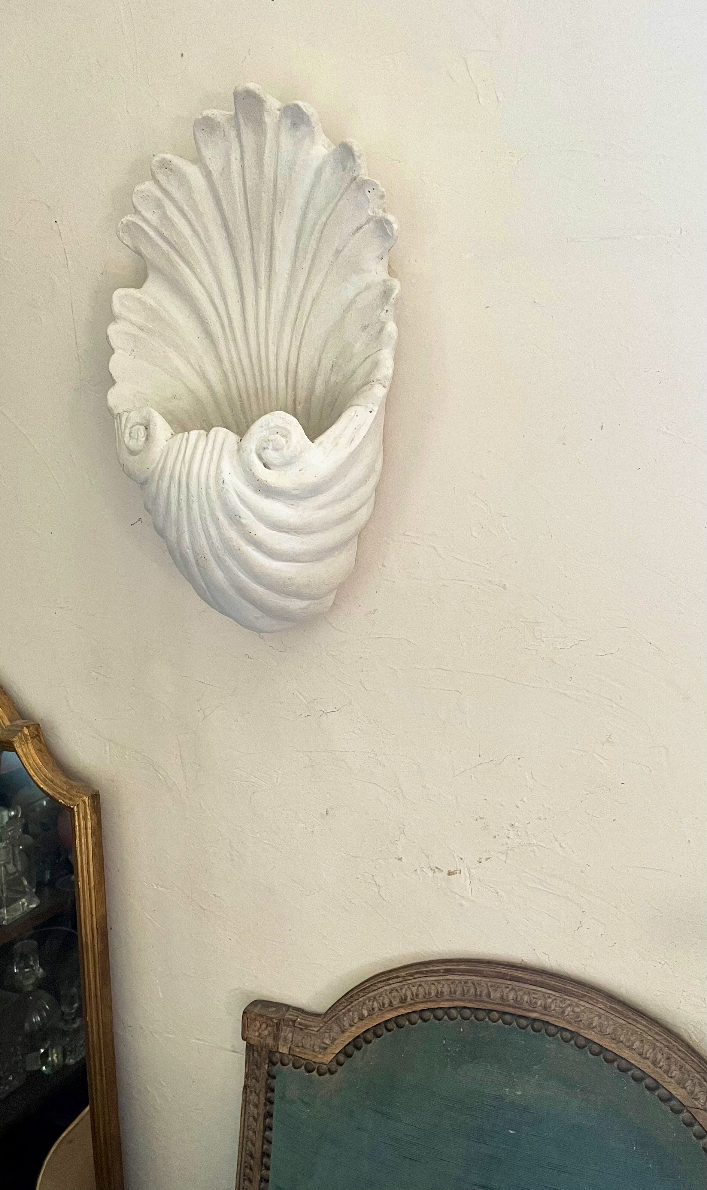 Art Deco shell wall lamp 49cm