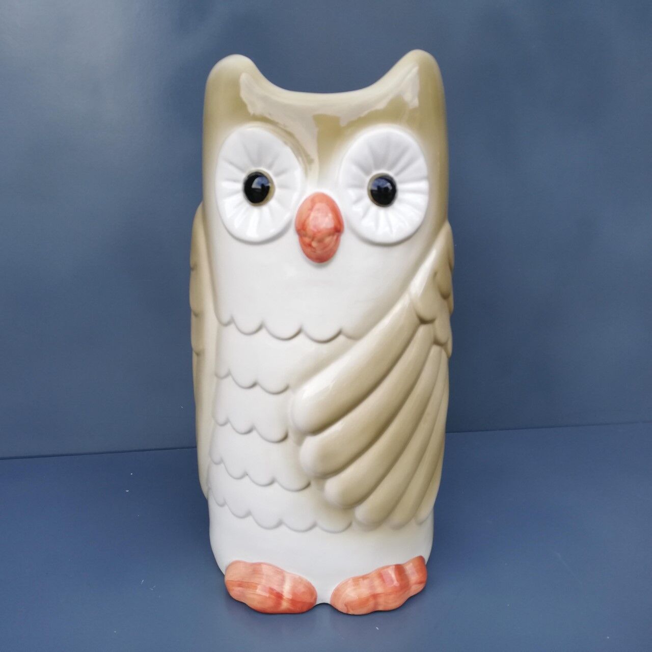 Vintage owl ceramic umbrella door