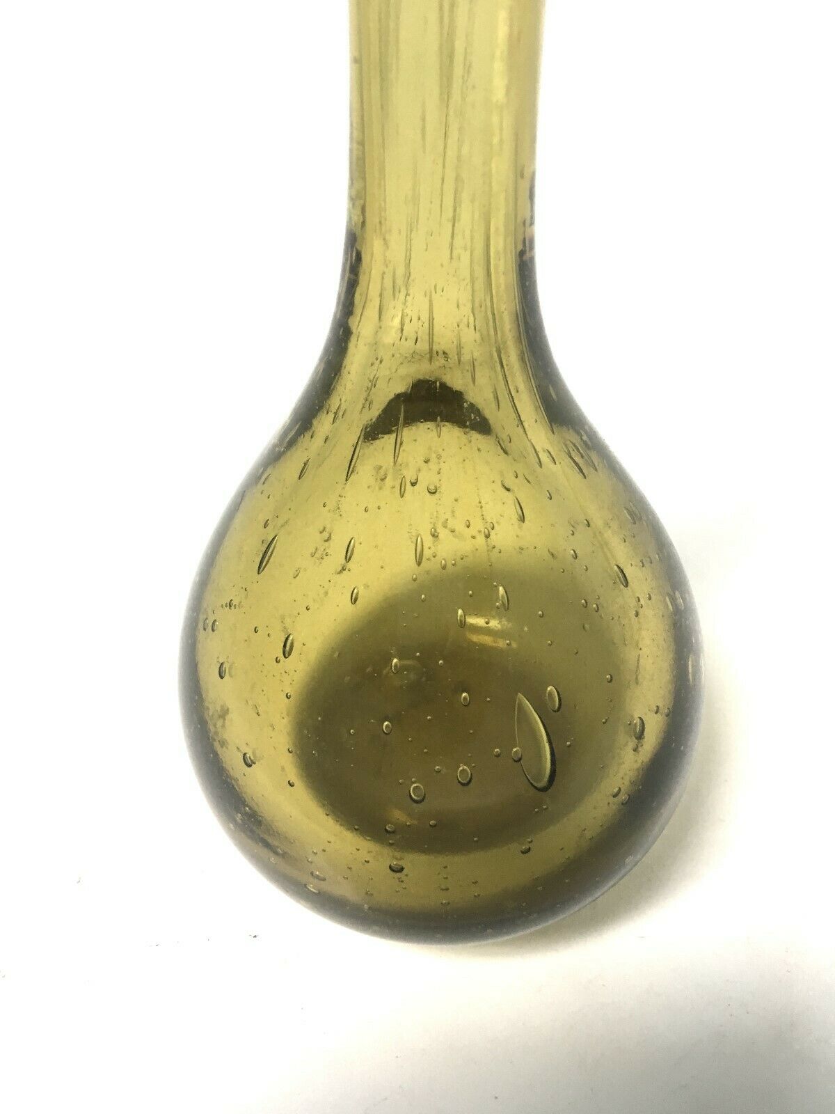 Vase soliflore glass bubbles the rock blows mouth