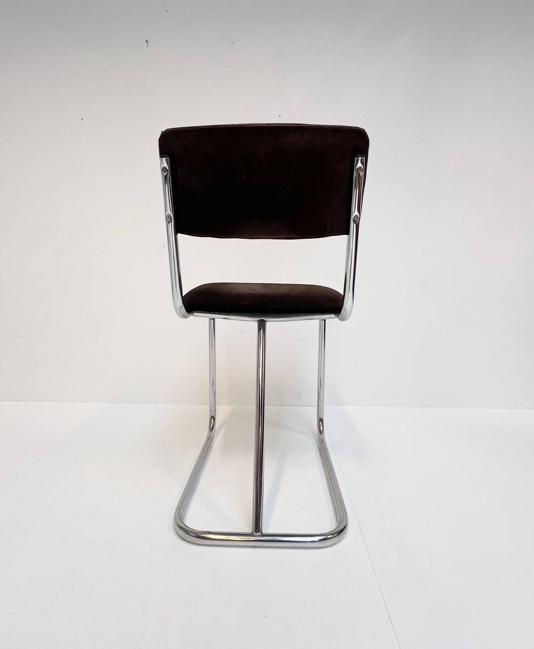 Set metal dining chairs in Gispen style (4), 1970s