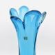 XXL Murano Vase Fratelli Toso Sommerso Blue 44cm 4.7kg Labelled 70s