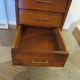 Beautiful vintage desk from the 70s - oak color - 5 drawers and 1 key - Scandinavian style