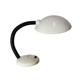 Space Age UFO Lamp - White Vintage Adjustable Desk Light 1980s | Retro Disc Lamp | Belgium Design