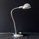 Articulated table lamp on flexible chrome metal vintage 70's