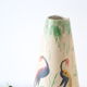 German ceramic vase foreign storks pattern, 1960