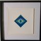Tableau Vintage Art Optique - Victor Vasarely - Frame 40x40cm
