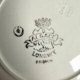 Set of 6 old soup plates from the French manufacturer LONGWY, Alsace model