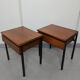 Paire de tables de chevet vintage
