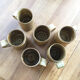 Lot 6 tasses grès