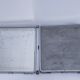 Chrome patina triptych mirror, early 20th century