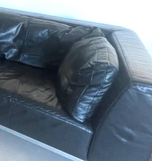 Leather corner sofa