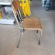Chaise d'école vintage / industrielle