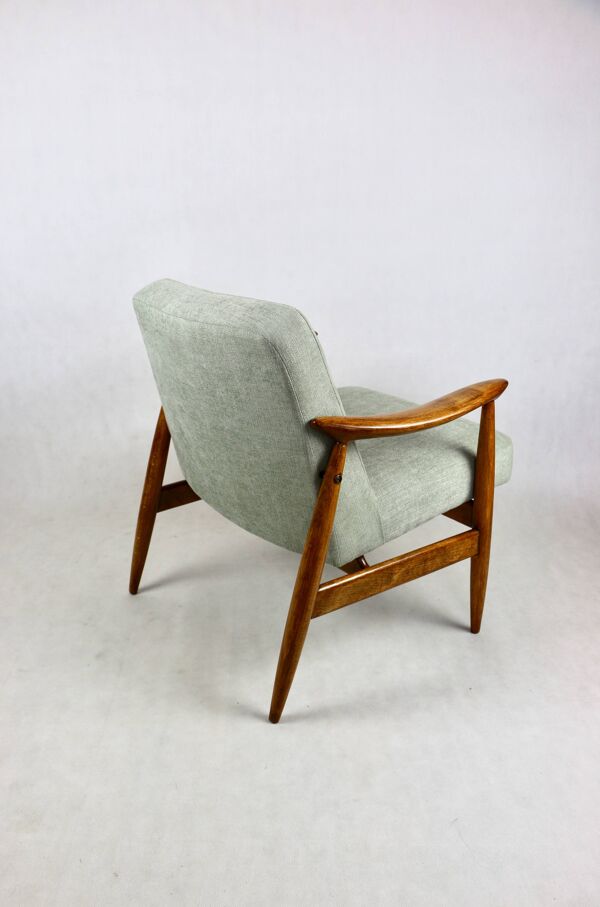 Fauteuil vintage GFM 300-202 design J.Kedziorek Loft années 70 vintage vert clair