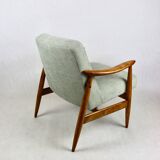 Vintage armchair GFM 300-202 design J.Kedziorek Loft 70s vintage light green