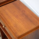 Pair of art deco nightstands, art deco wooden bedside tables, can end
