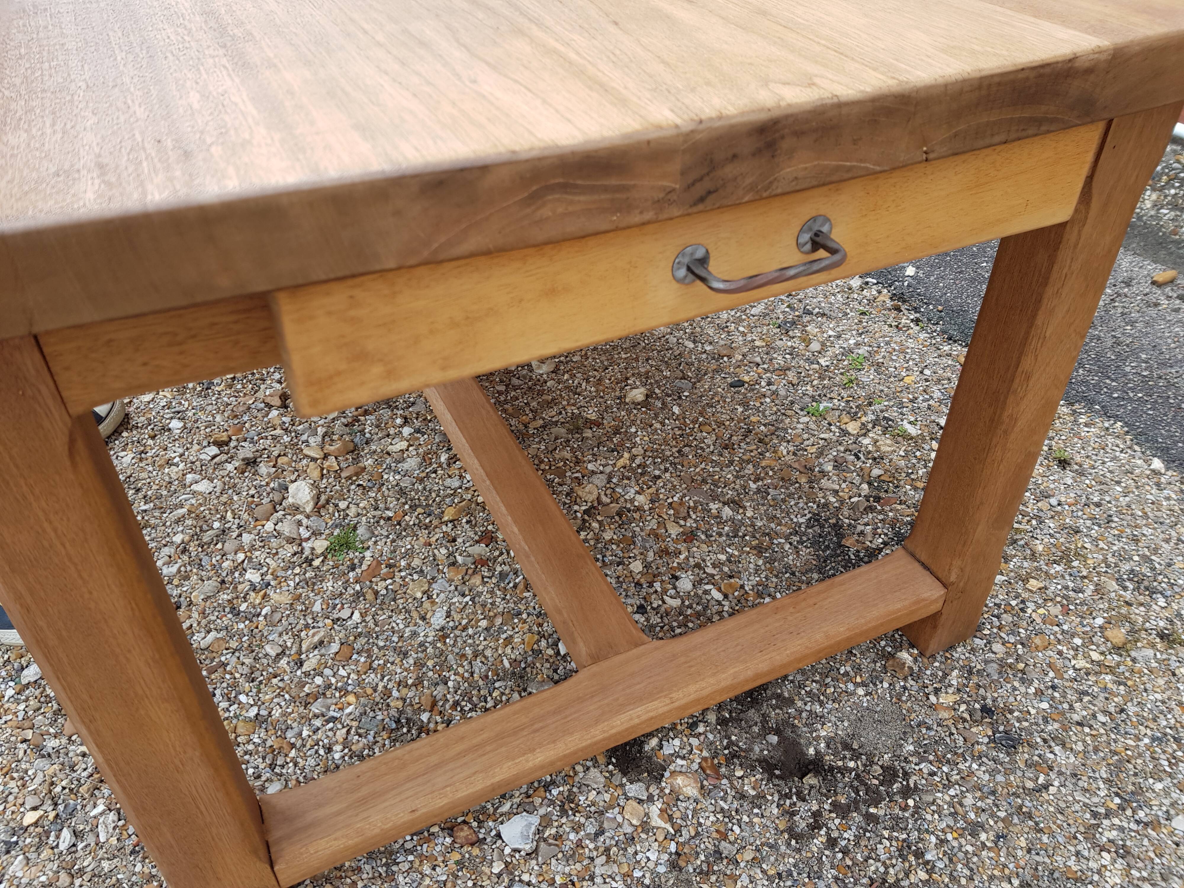 Oak farm table 2m