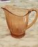 Pitcher pink glass 1960