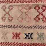 Old Turkish narrow Kilim Runner 114x50 cm shabby chic, vintage kelim
