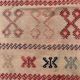 Ancien chemin de Kilim étroit turc 114x50 cm shabby chic, kelim vintage