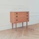 Renovated vintage English commode, 1950s-60s.