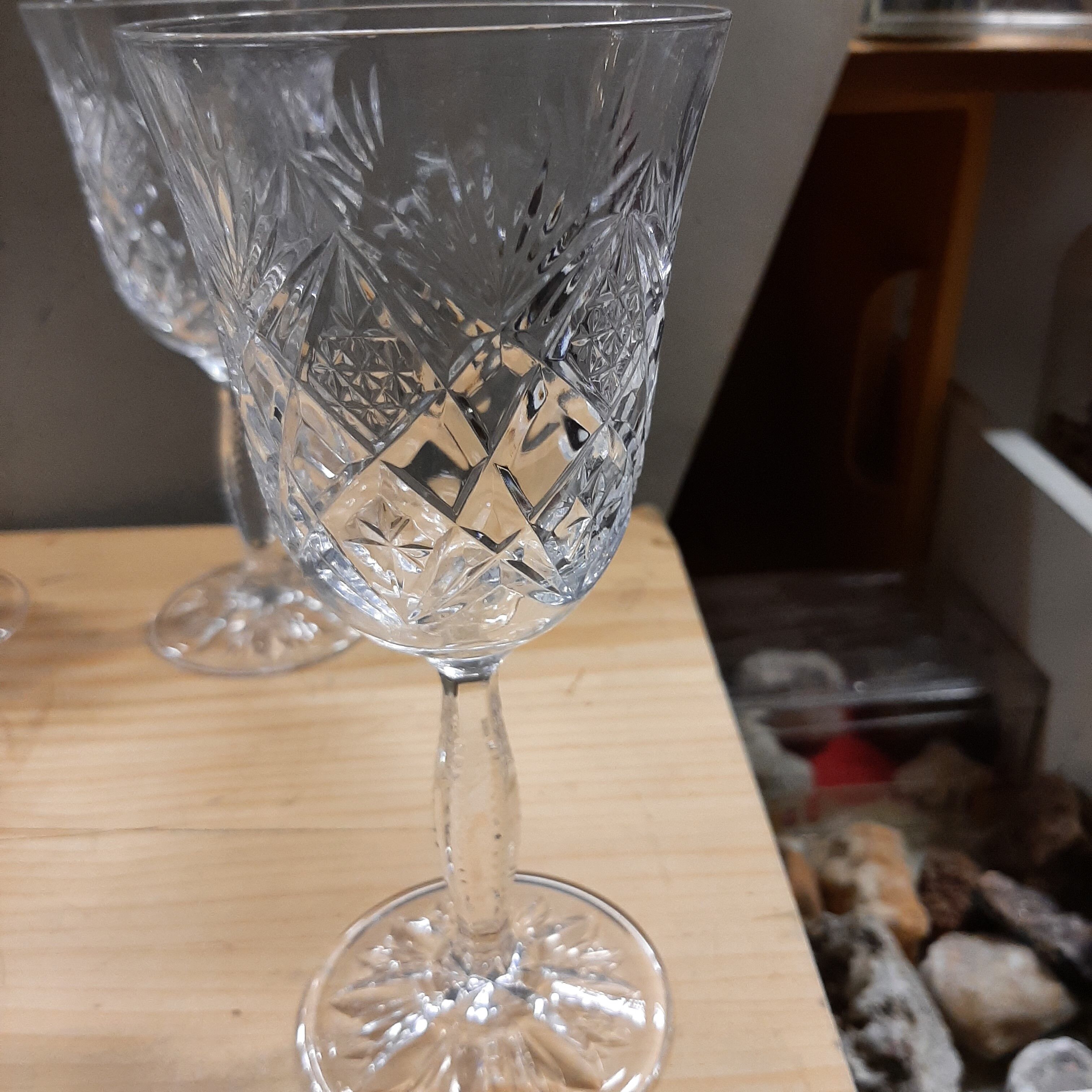 Old Paris crystal glasses