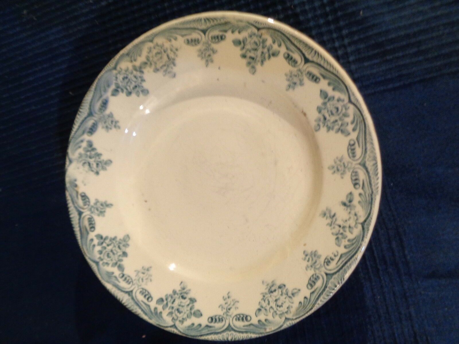 Ceramic cake flat compotier 1900 Louis