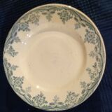 Ceramic cake flat compotier 1900 Louis