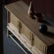 Brutalist Danish enfilade from the mid-century in oak by Henning Kjærnulf, 1960s.