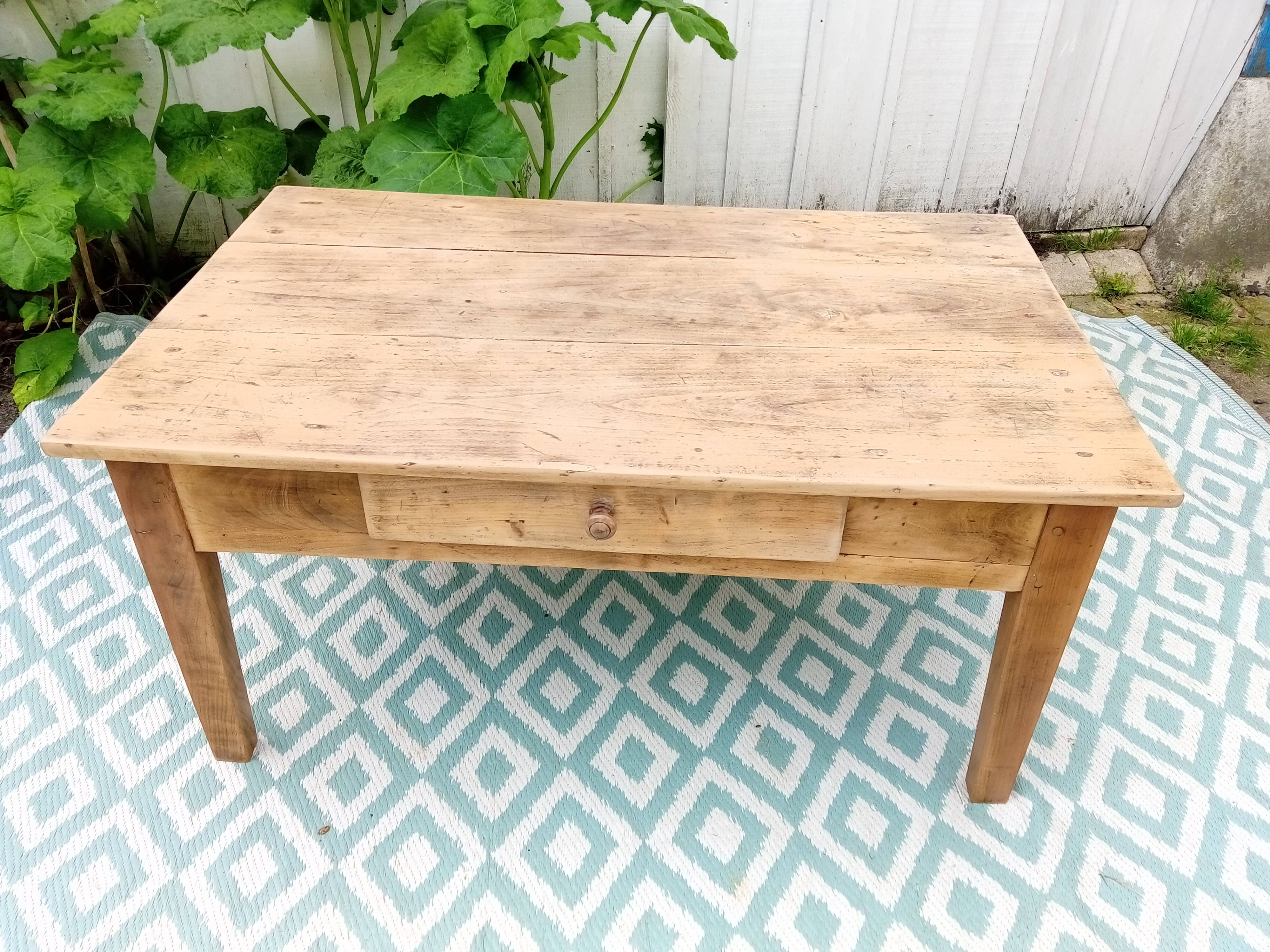 Antique wooden coffee table