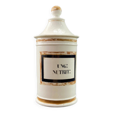 Pot à pharmacie en porcelaine Vieux Paris XIXe marqué UNG:NUTRIT:
