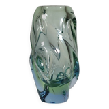 Organic glass vase by Jan Beránek Skrdlovice, mid-20th century.