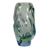 Organic glass vase by Jan Beránek Skrdlovice, mid-20th century.