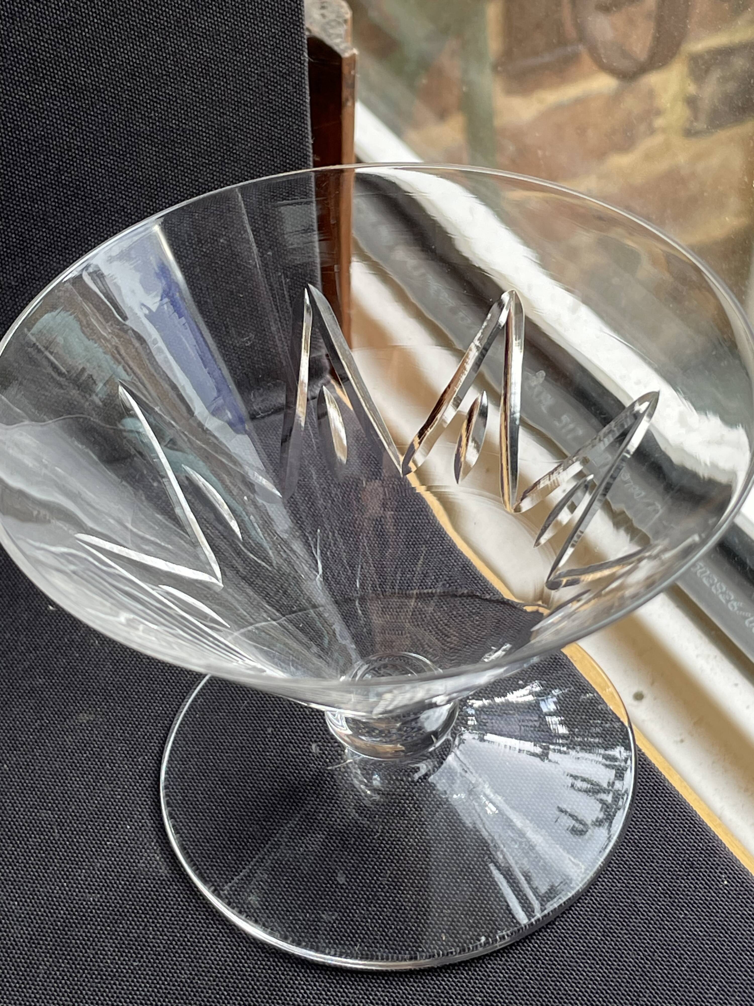 6 Champagne glasses – Saint Louis Bossuet service size 10406