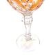 Coloured footed glass Anna Hutte model Asti, Germany
