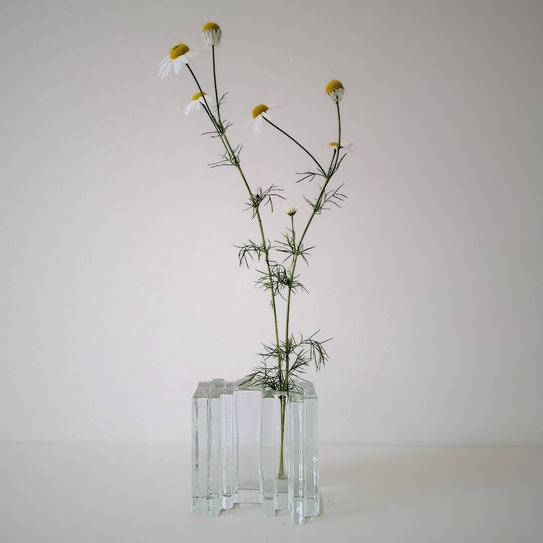 Solifleur Hand-Cast Glass Vase - Modernist Design - 1970s, Germany