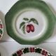 Set of 4 vintage summer fruit dessert plates.