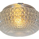 Vintage Glass Wall or Ceiling Light, 1970s