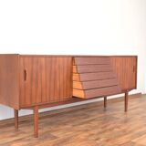 Trio de modèles de buffets Mid-Century en Teck par Nils Jonsson pour Hugo Troeds, Suède, 1960.