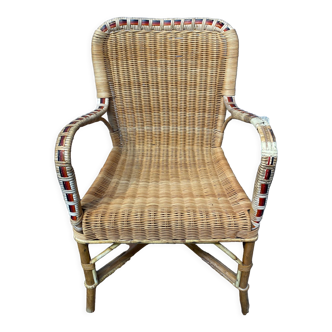 Rattan armchair