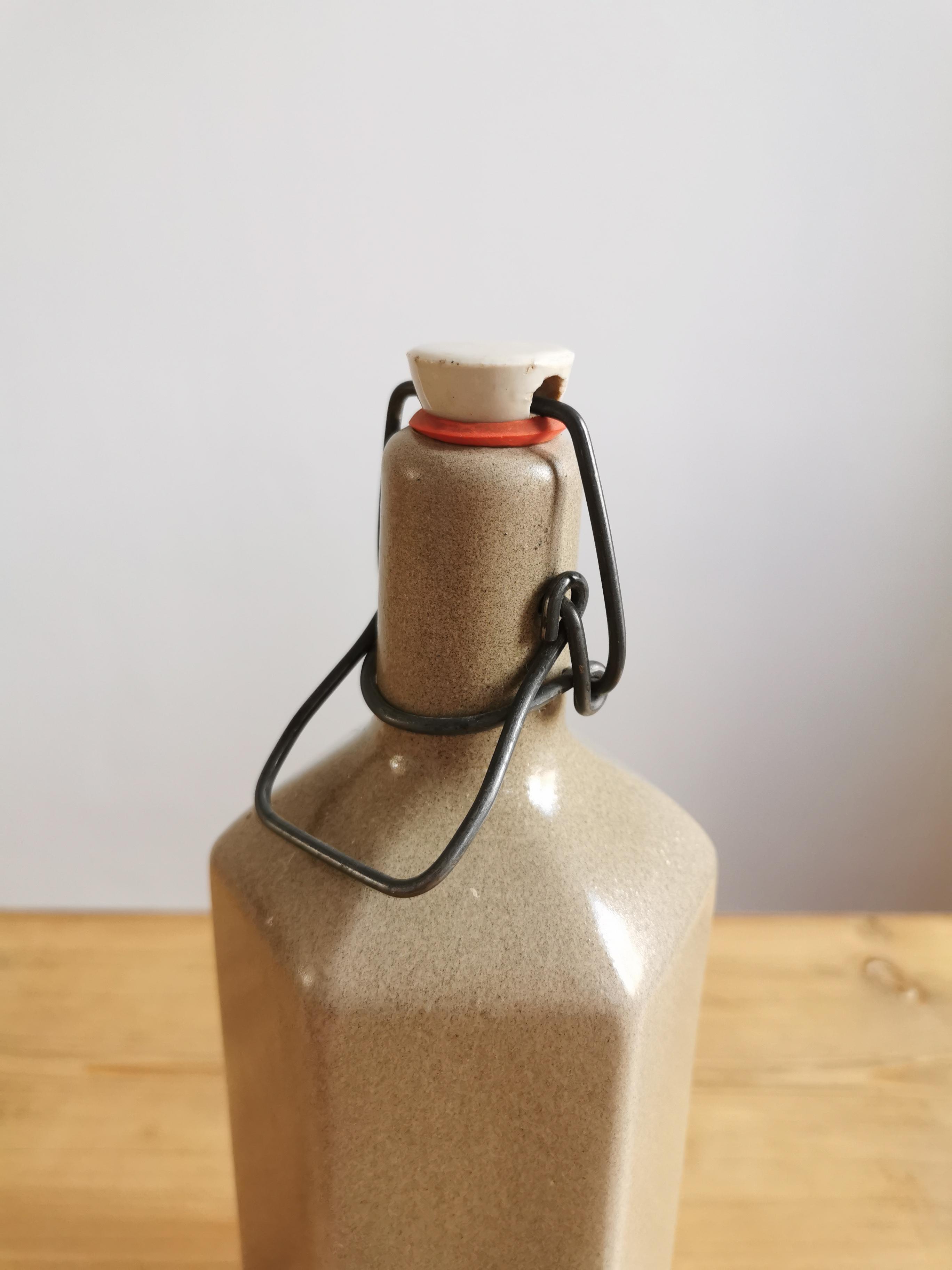Hexagonal sandstone bottle