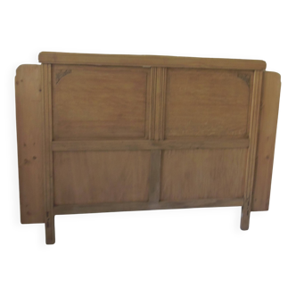 Tête de lit Art déco pour un lit de 160 en bois brut