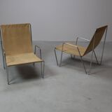 Early set of Bachelor armchairs by Verner Panton for Fritz Hansen, 1955