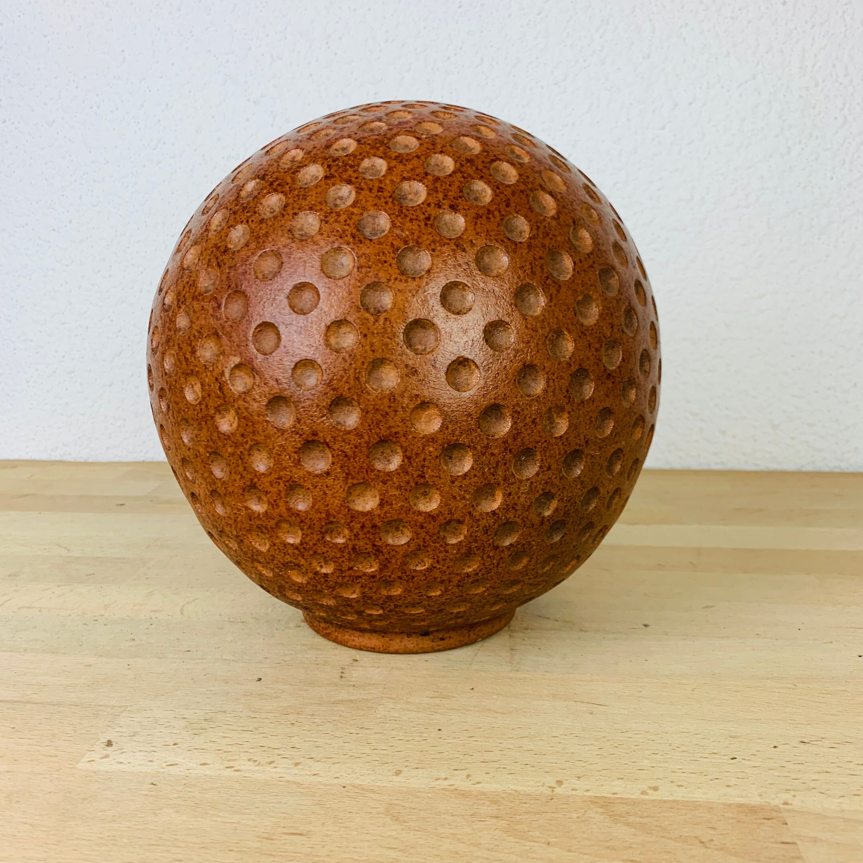 Vase ball sandstone vintage deco