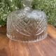 Pressed and moulded glass cheese dome