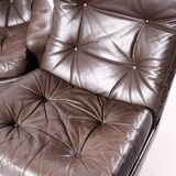 Modular leather sofa by michel cadestin for airborne