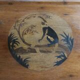 Art Deco marquetry side table
